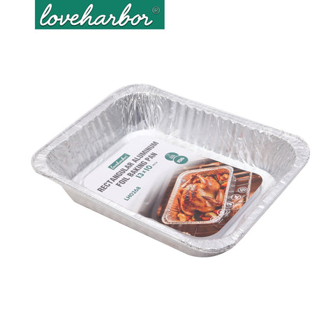 Loveharbor Rectangular Aluminum Foil Baking Pan Set