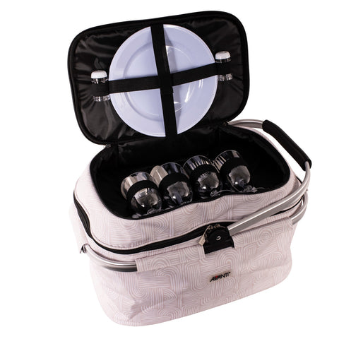 4 Person Insulated Cooler Picnic Basket - Zen