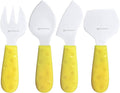 Swissmar Petite Suisse 4 Piece Cheese Knife Set, Yellow