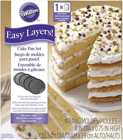 8 inch 4 Layer Cake Pan Set