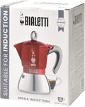 New Moka Induction Red 4 Cups