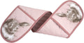 Pimpernel Wrendale Double Oven Gloves - Pink Rabbit