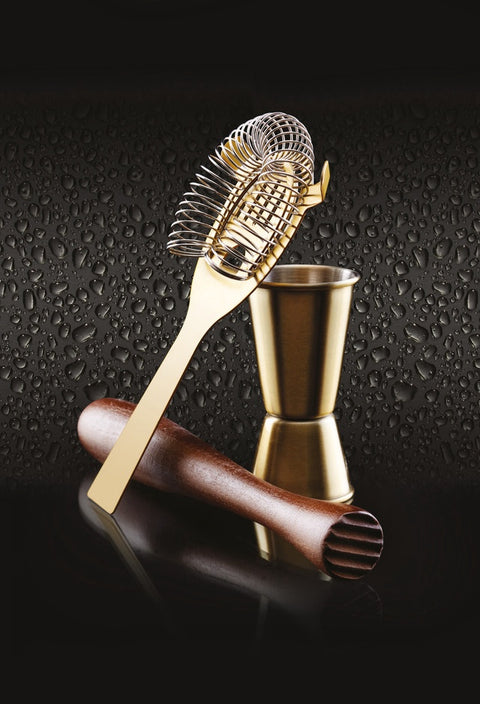 Cocktail Set Brass 3pc Set