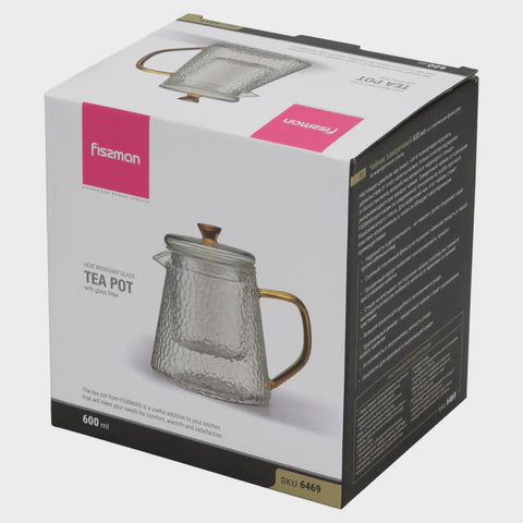 Tea Pot 600ml With Glass Filter (6469)
