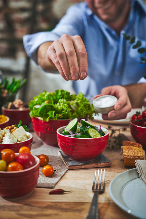 Ceramic Round Bowl Cherry - 14cm