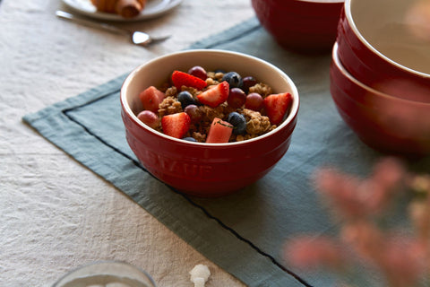 Ceramic Round Bowl Cherry - 14cm