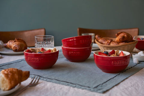 Ceramic Round Bowl Cherry - 14cm