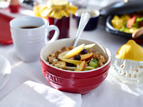 Ceramic Round Bowl Cherry - 14cm