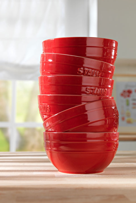 Ceramic Round Bowl Cherry - 14cm