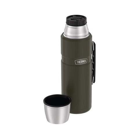 Stainless King Vacuum Insulated Flask 2L - Matte Army Green