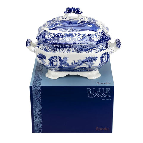 Blue Italian Soup Tureen 3.4L