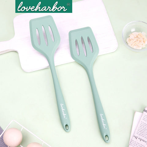 Loveharbor Silicone Slotted Spatula - Green