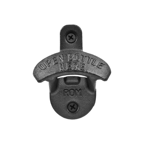 Wall Mounted Bottle Opener - Black