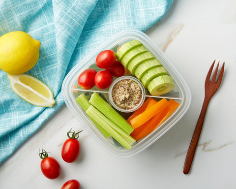 Salad Lunch Box w/Dividers - 950ml