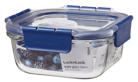 Top Class Glass with Tritan Lid Square - 750ml