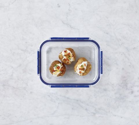 Top Class Glass with Tritan Lid Rectangular - 2L