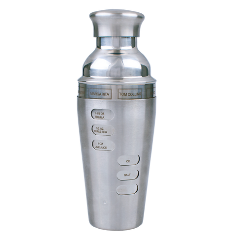 Stainless Steel Dial-A-Drink Cocktail Shaker 750ml - Satin / Satin