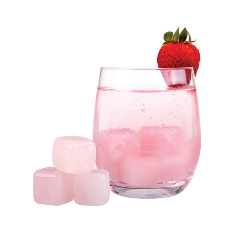 Rose Quartz Gin Stones Set 6 With Bag