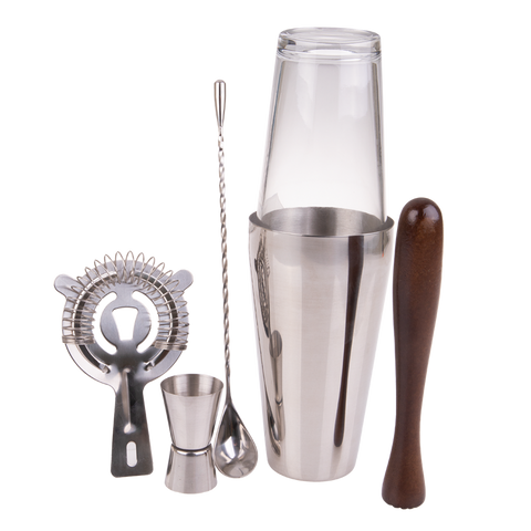 5 Pieces Stainless Steel Cocktail Set