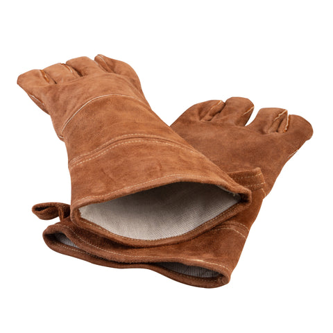 Leather BBQ Gloves 38cm