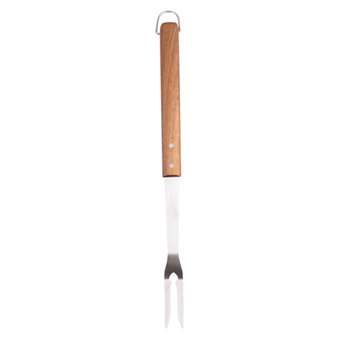 3 Piece BBQ Tool Set Acacia Handles with Carry Case