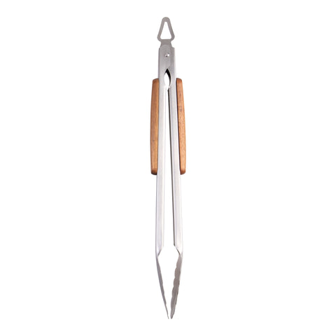 3 Piece BBQ Tool Set Acacia Handles with Carry Case