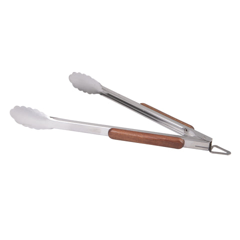 3 Piece BBQ Tool Set Acacia Handles with Carry Case