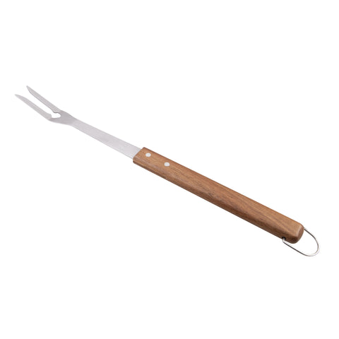 3 Piece BBQ Tool Set Acacia Handles with Carry Case
