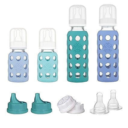 Lifefactory 4-Bottle Baby Starter Set