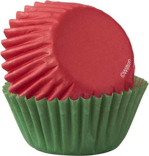 Red & Green Mini Baking Cups