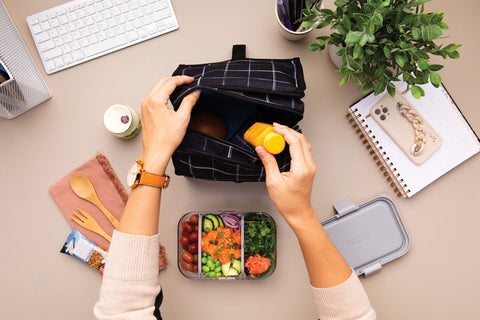 Freezable Lunch Bag - Grid