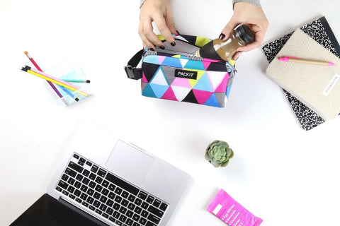 Freezable Snack Box - Triangle Stripe