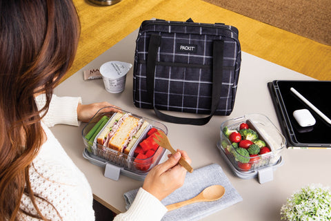 Freezable Hampton Lunch Bag - Grid