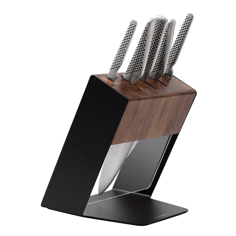 Katana 6pc Knife Block - Walnut
