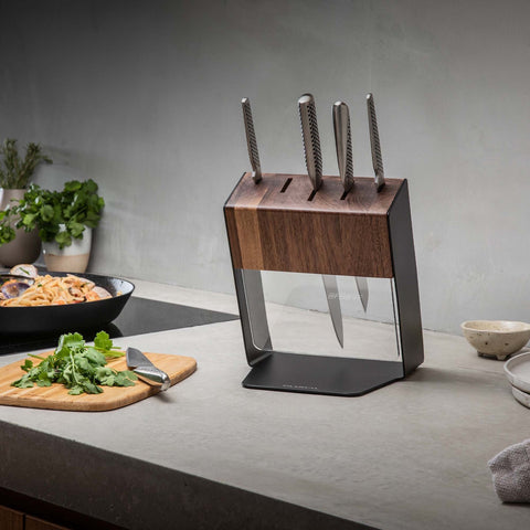 Katana 6pc Knife Block - Walnut