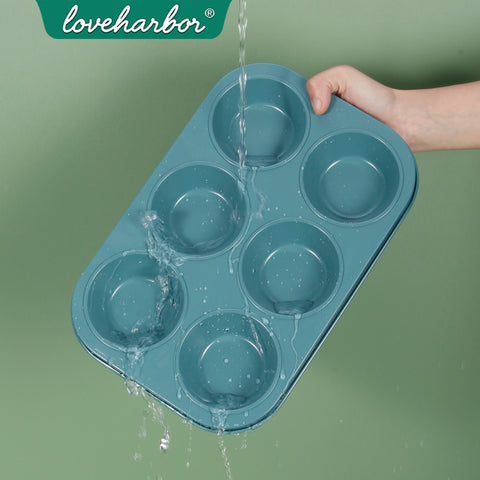 Loveharbor Green Earth Non-Stick Muffin Pan