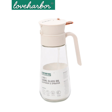 2-In-1 Glass Oil Dispenser & Sprayer