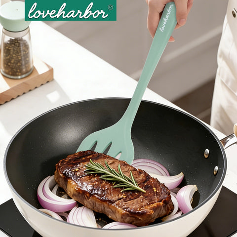 Loveharbor Silicone Slotted Spatula - Green