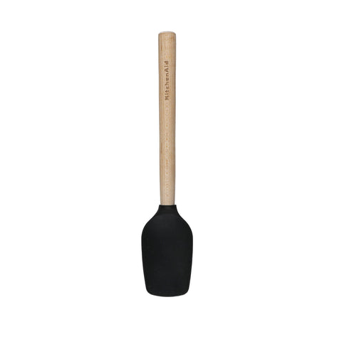 Maple Handle Silicone Mini Spoon Spatula