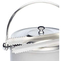 Ice Bucket with Lid & Tongs Stainless Steel