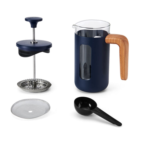 Pisa Cafetiere 3 Cup 350ml Navy