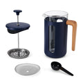 Pisa Cafetiere 8 Cup 1.0L Navy