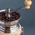Stainless Steel Hand Coffee Grinder with Storage Large