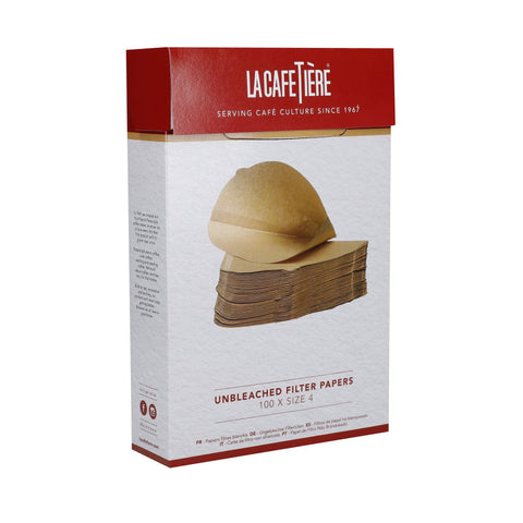 Unbleached Filter Papers Size 4 - 100 Piece