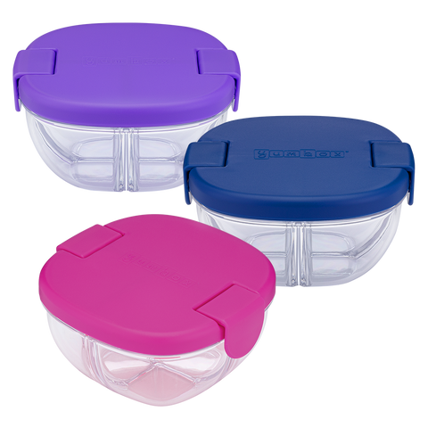 3 Compartment Snack Bowl 384ml