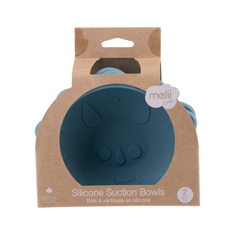 Luxe Silicone Suction Bowls 2 Pack