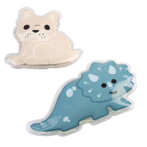 Luxe Gel Ice Packs Set 2 - Dinosaur/Bulldog