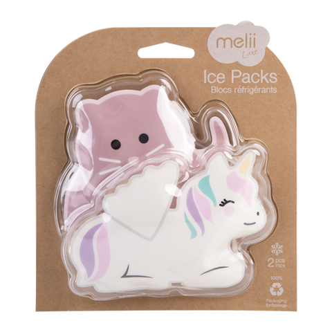 Luxe Gel Ice Packs Set 2 - Unicorn & Cat