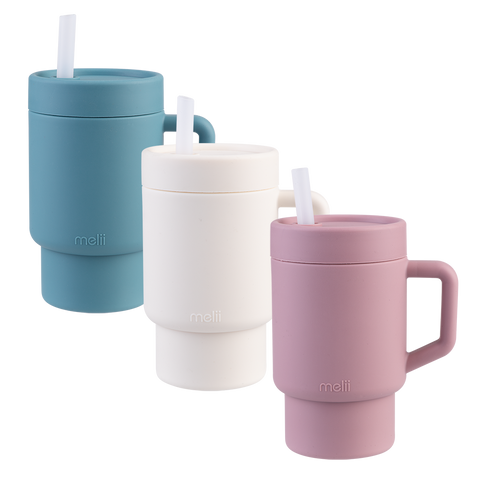Luxe Silicone Tumbler W/ Straw 265ml