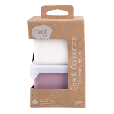 Luxe Silicone Snack Containers 236ml Set of 2